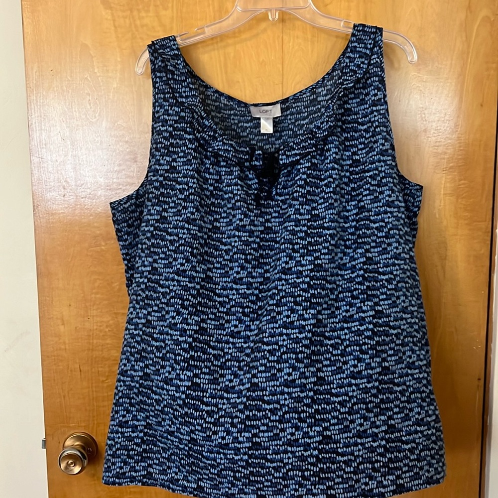 XL blue Loft tank top